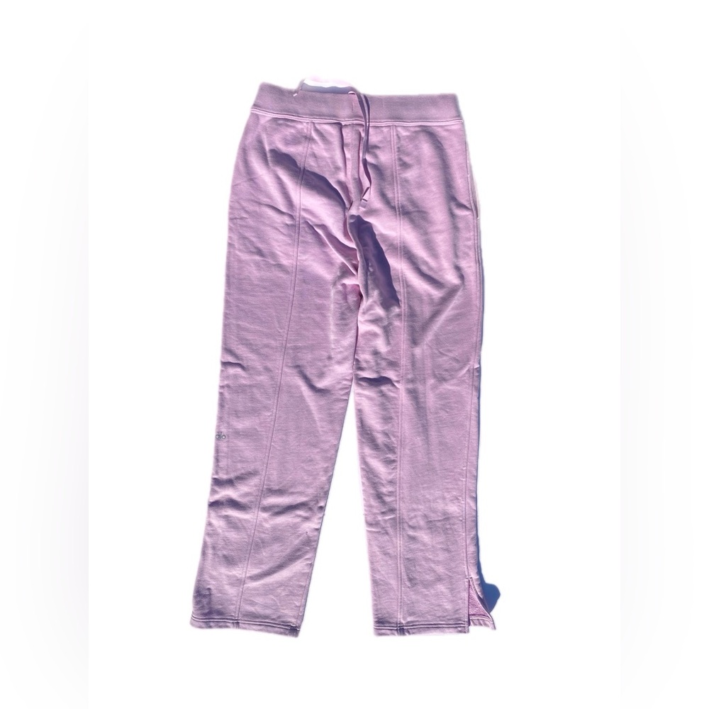 Alo High waisted Free time straight leg sweatpants Sugarplum L - Picture 14 of 16